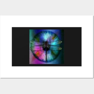 Dragonfly & Iris Inspirational Gifts Posters and Art